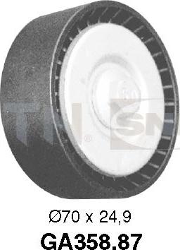 SNR GA358.87 - Galoppino/Guidacinghia, Cinghia Poly-V www.autoricambit.com