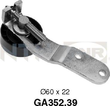 SNR GA352.39 - Galoppino/Guidacinghia, Cinghia Poly-V www.autoricambit.com