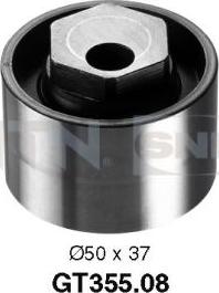 SNR GT355.08 - Rullo tenditore, Cinghia dentata www.autoricambit.com