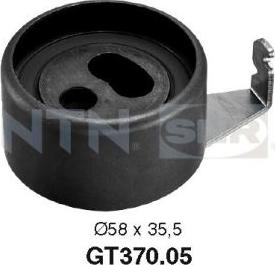 SNR GT370.05 - Rullo tenditore, Cinghia dentata www.autoricambit.com