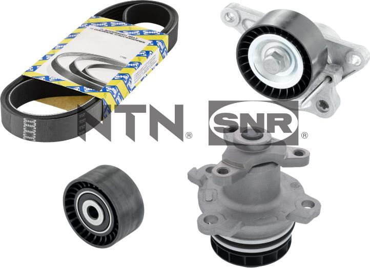 SNR KAP855.240 - Pompa acqua + Kit cinghia Poly V www.autoricambit.com