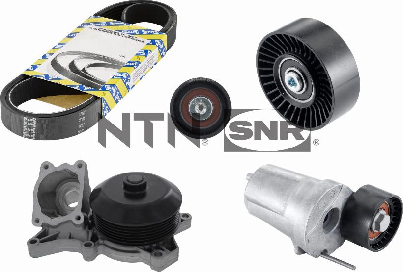 SNR KAP850.020 - Pompa acqua + Kit cinghia Poly V www.autoricambit.com