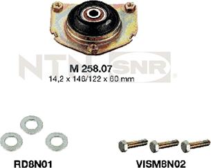 SNR KB658.08 - Supporto ammortizzatore a molla www.autoricambit.com