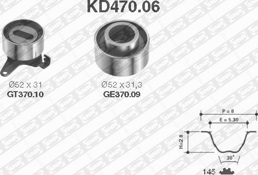 SNR KD470.06 - Kit cinghie dentate www.autoricambit.com