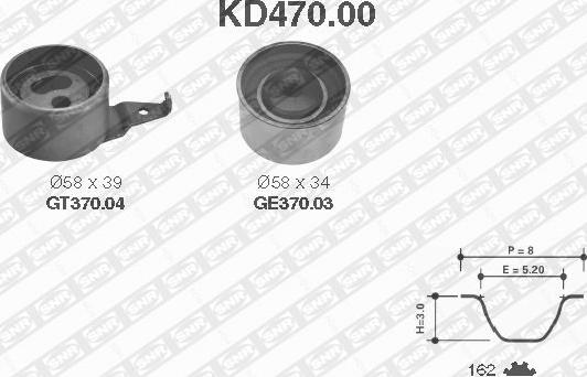 SNR KD470.00 - Kit cinghie dentate www.autoricambit.com