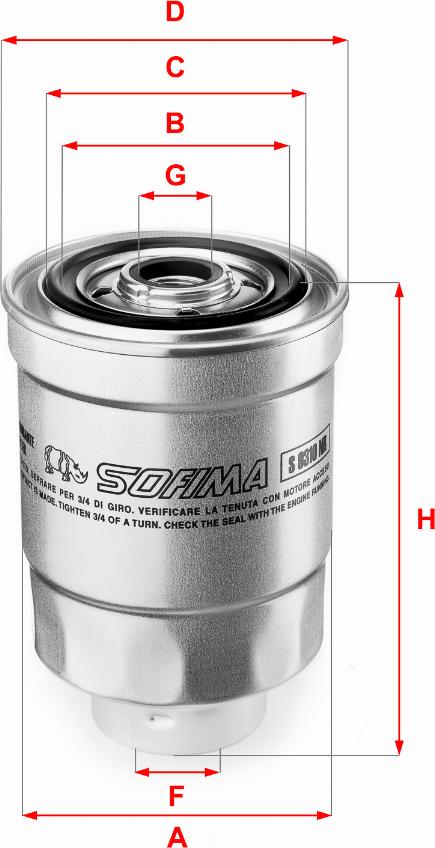 Sofima S 9310 NR - Filtro carburante www.autoricambit.com