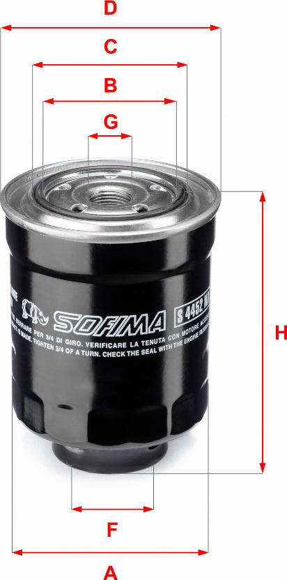 Sofima S 4452 NR - Filtro carburante www.autoricambit.com