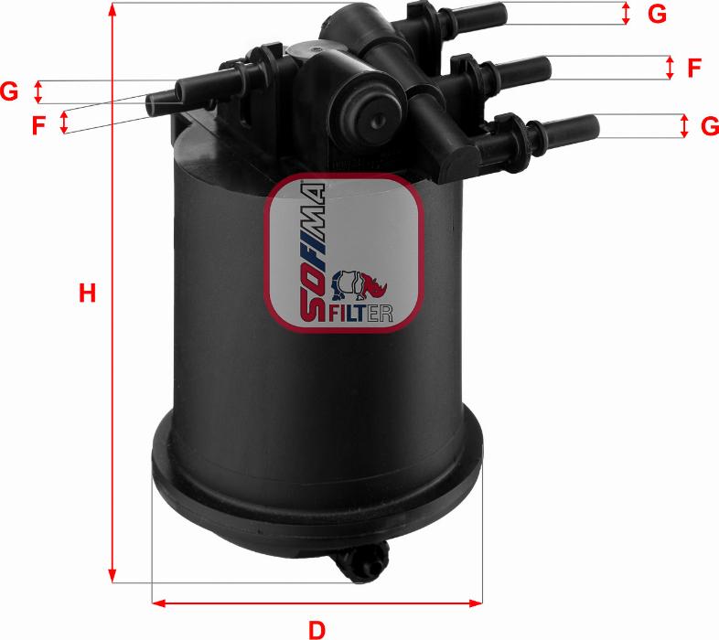 Sofima S 4086 NR - Filtro carburante www.autoricambit.com