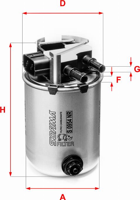 Sofima S 0954 NR - Filtro carburante www.autoricambit.com