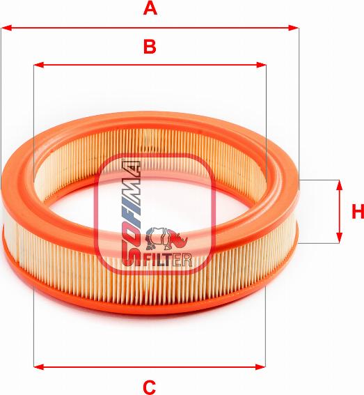 Sofima S 1066 A - Filtro aria www.autoricambit.com