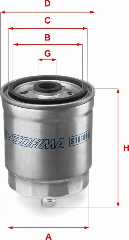 Sofima S 1810 NR - Filtro carburante www.autoricambit.com