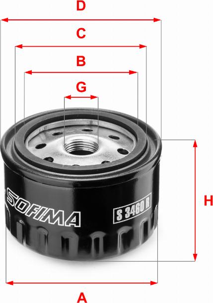 Sofima S 3460 R - Filtro olio www.autoricambit.com