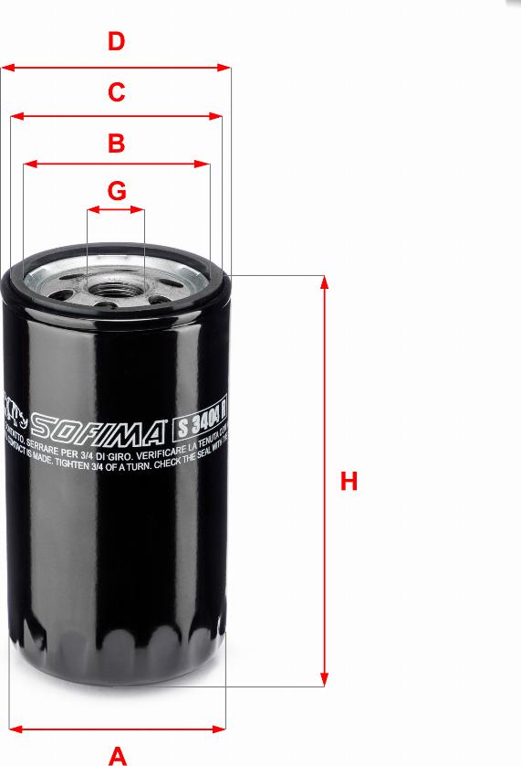 Sofima S 3404 R - Filtro olio www.autoricambit.com