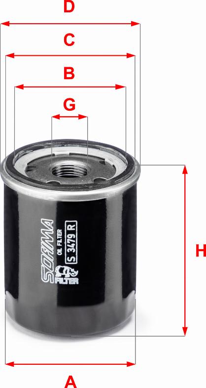 Sofima S 3479 R - Filtro olio www.autoricambit.com
