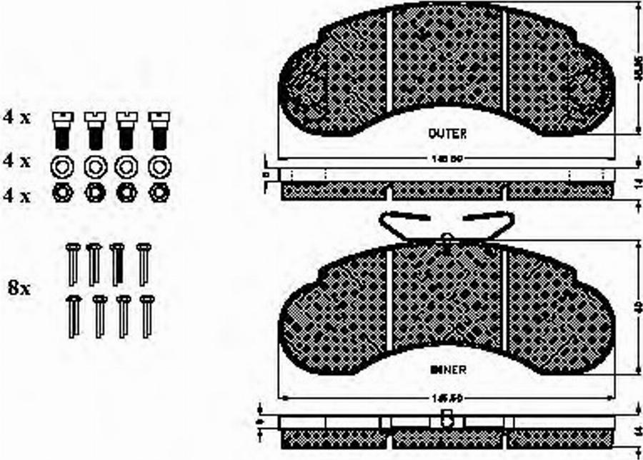 Spidan 31857 - Kit pastiglie freno, Freno a disco www.autoricambit.com