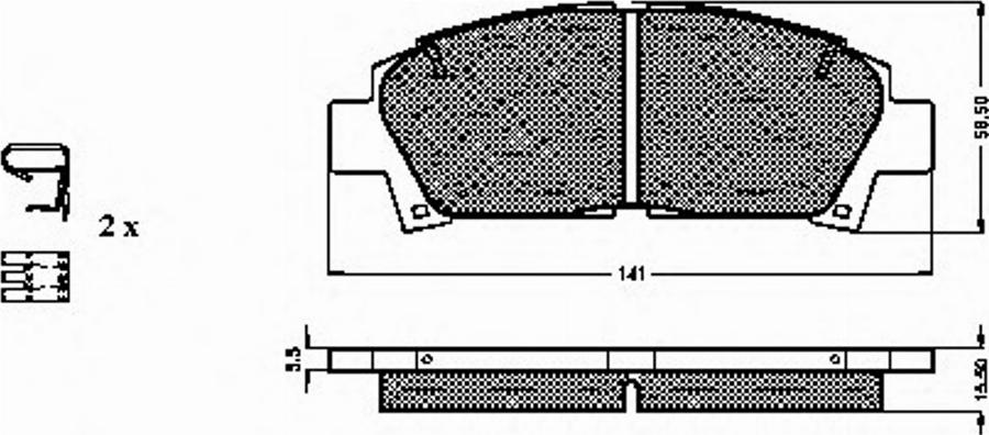 Spidan 31871 - Kit pastiglie freno, Freno a disco www.autoricambit.com