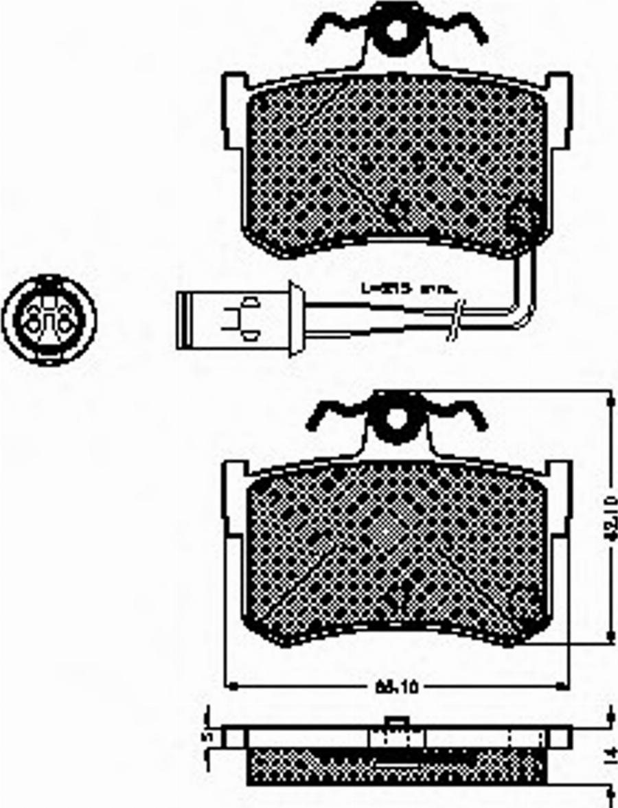 Spidan 31288 - Kit pastiglie freno, Freno a disco www.autoricambit.com