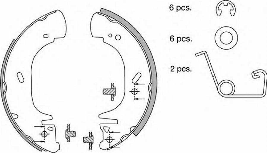 Spidan 33522 - Kit freno, freni a tamburo www.autoricambit.com