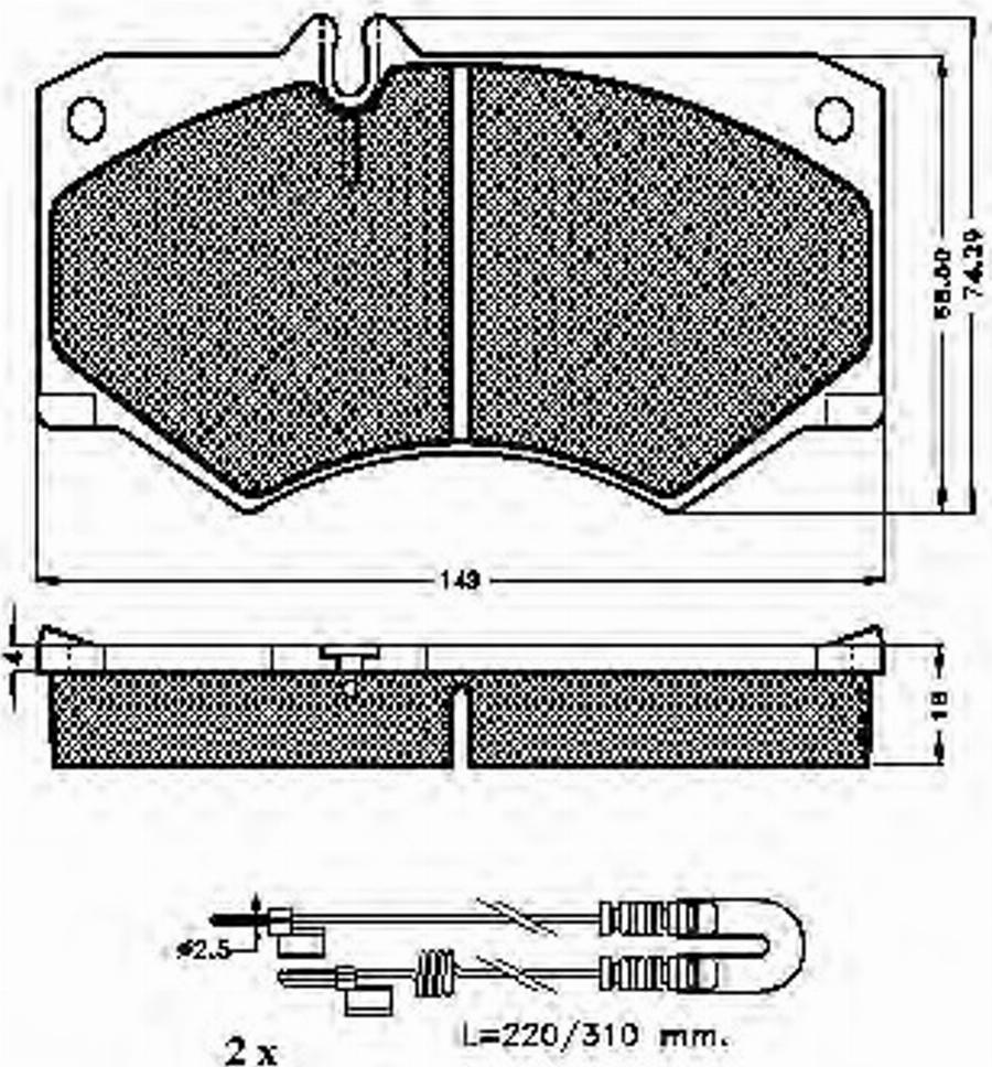 Spidan 32520 - Kit pastiglie freno, Freno a disco www.autoricambit.com