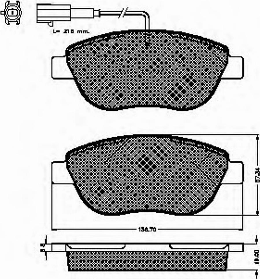 Spidan 32838 - Kit pastiglie freno, Freno a disco www.autoricambit.com