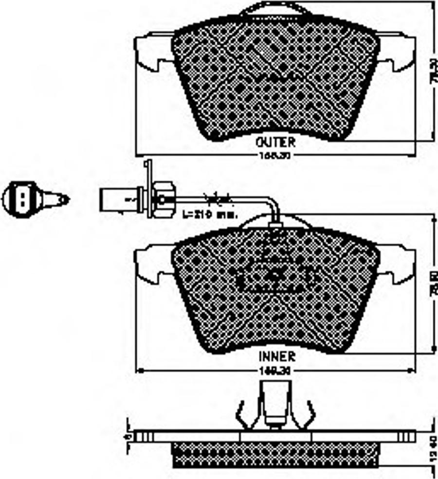 Spidan 32244 - Kit pastiglie freno, Freno a disco www.autoricambit.com