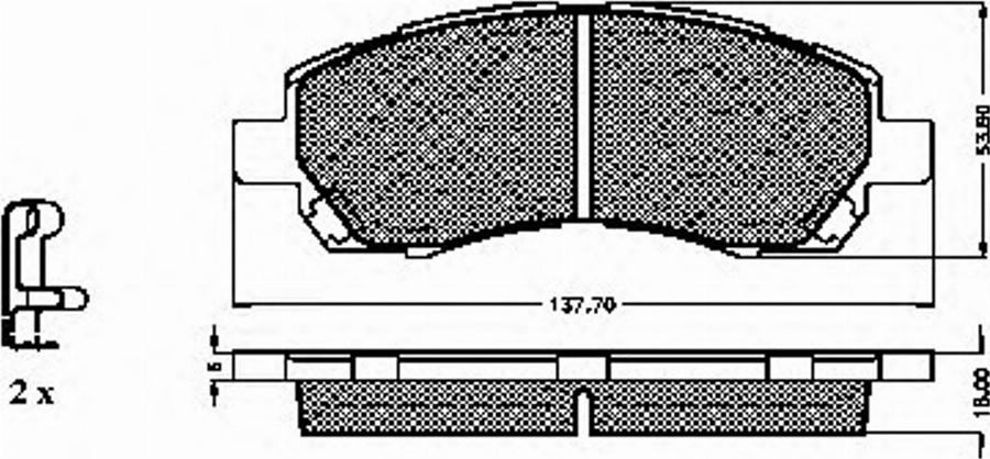 Spidan 32701 - Kit pastiglie freno, Freno a disco www.autoricambit.com