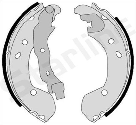 Starline BC 08180 - Kit freno, freni a tamburo www.autoricambit.com