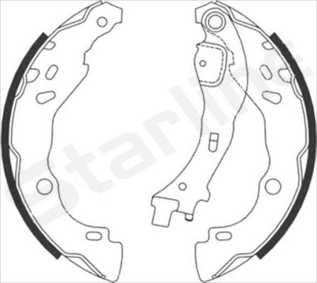 Starline BC 08700 - Kit freno, freni a tamburo www.autoricambit.com