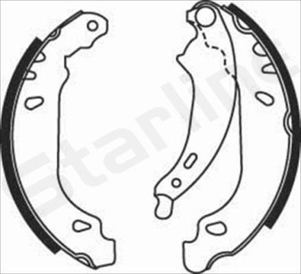 Starline BC 07490 - Kit freno, freni a tamburo www.autoricambit.com