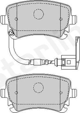 Starline BD S355 - Kit pastiglie freno, Freno a disco www.autoricambit.com