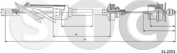 STC T480718 - Cavo comando, Comando frizione www.autoricambit.com