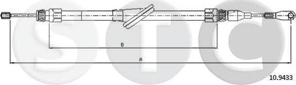 STC T481009 - Cavo comando, Freno stazionamento www.autoricambit.com