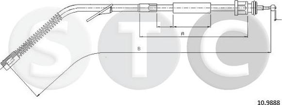 STC T481006 - Cavo comando, Freno stazionamento www.autoricambit.com