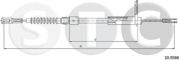 STC T481011 - Cavo comando, Freno stazionamento www.autoricambit.com