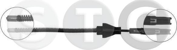 STC T481816 - Cavo comando, Freno stazionamento www.autoricambit.com