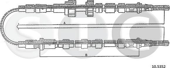 STC T481781 - Cavo comando, Freno stazionamento www.autoricambit.com