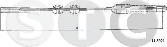 STC T482495 - Cavo comando, Freno stazionamento www.autoricambit.com