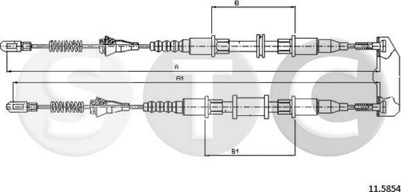 STC T482498 - Cavo comando, Freno stazionamento www.autoricambit.com