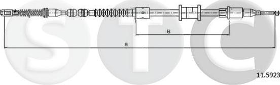 STC T482517 - Cavo comando, Freno stazionamento www.autoricambit.com