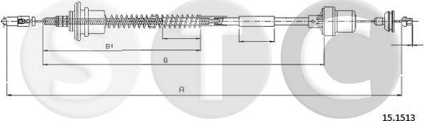 STC T482148 - Cavo comando, Comando frizione www.autoricambit.com