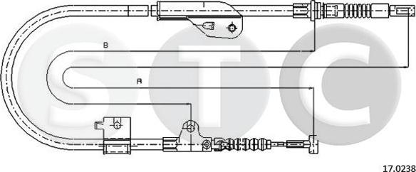 STC T482324 - Cavo comando, Freno stazionamento www.autoricambit.com