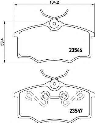 TRW RCPT02080 - Kit pastiglie freno, Freno a disco www.autoricambit.com