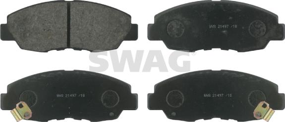 Swag 85 91 6296 - Kit pastiglie freno, Freno a disco www.autoricambit.com