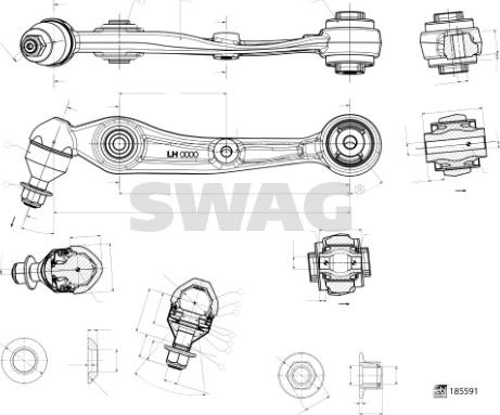 Swag 33 10 9994 - Sospensione a ruote indipendenti www.autoricambit.com