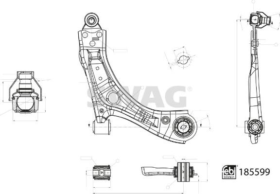 Swag 33 10 9998 - Sospensione a ruote indipendenti www.autoricambit.com