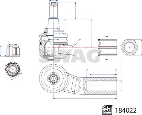 Swag 33 10 9250 - Testa barra d'accoppiamento www.autoricambit.com