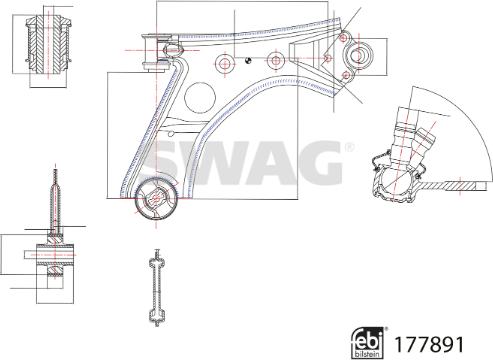 Swag 33 10 4354 - Sospensione a ruote indipendenti www.autoricambit.com