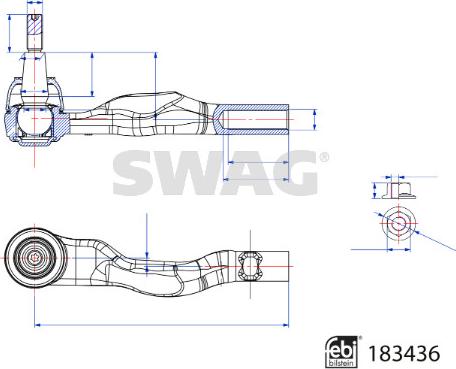 Swag 33 10 8965 - Testa barra d'accoppiamento www.autoricambit.com