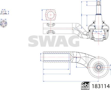 Swag 33 10 8837 - Testa barra d'accoppiamento www.autoricambit.com