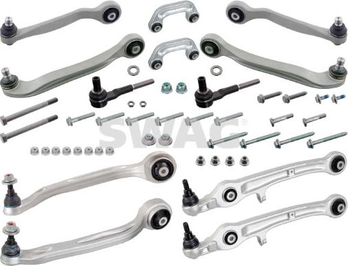 Swag 33 10 3353 - Kit braccio oscillante, Sospensione ruota www.autoricambit.com